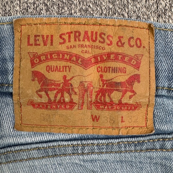 Levi's 527 Slim Bootcut Stretch Fit Jeans Light Wash Blue Men's Size 38x32 READ - Picture 5 of 8